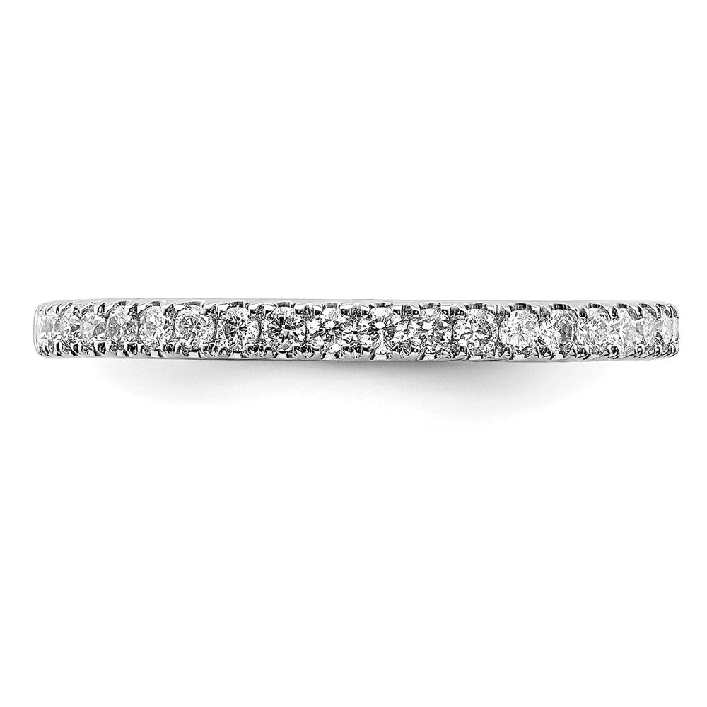 14k White Gold 1/4 carat Lab Grown Diamond VS/SI+ G+ Comp Wedding Band