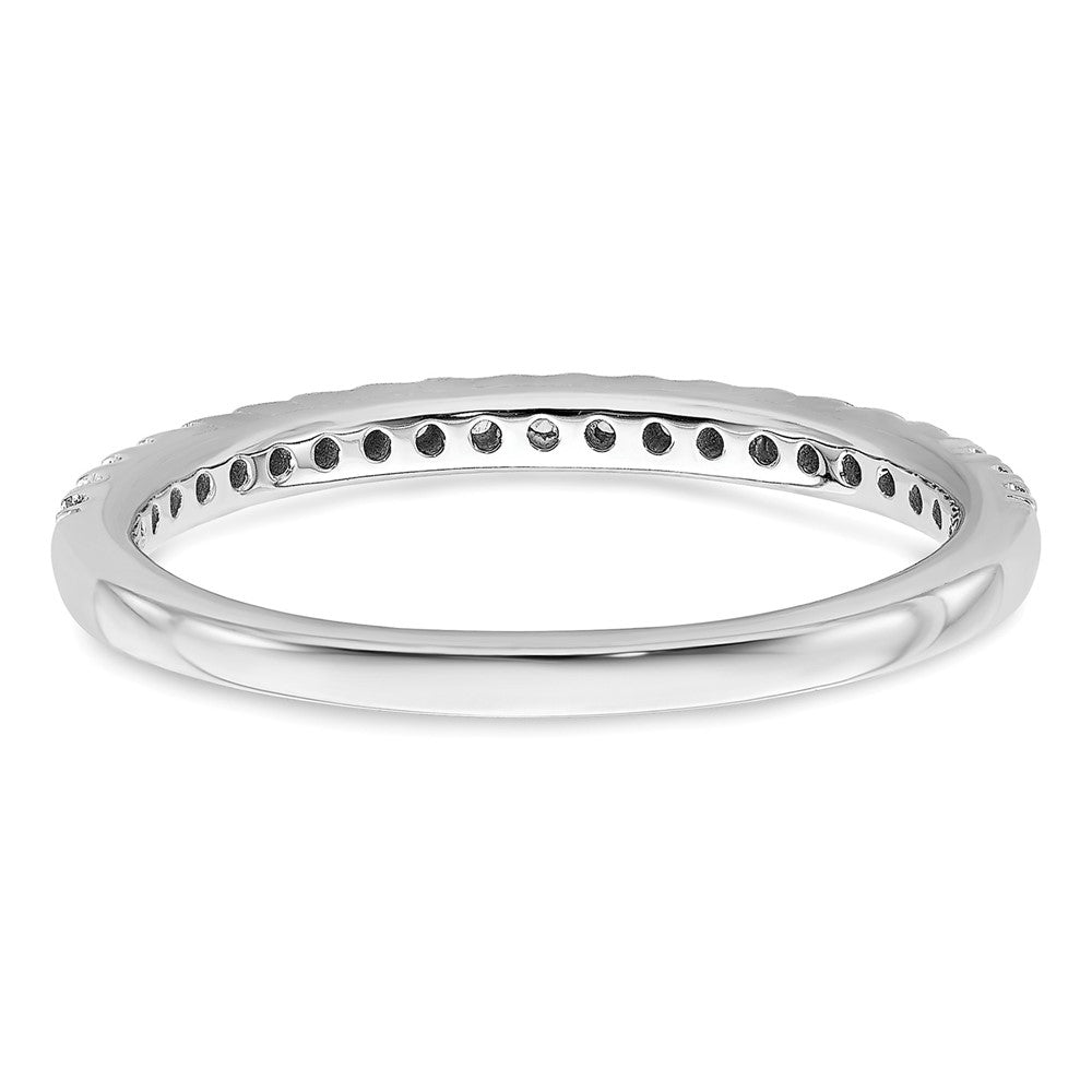 14k White Gold 1/4 carat Lab Grown Diamond VS/SI+ G+ Comp Wedding Band