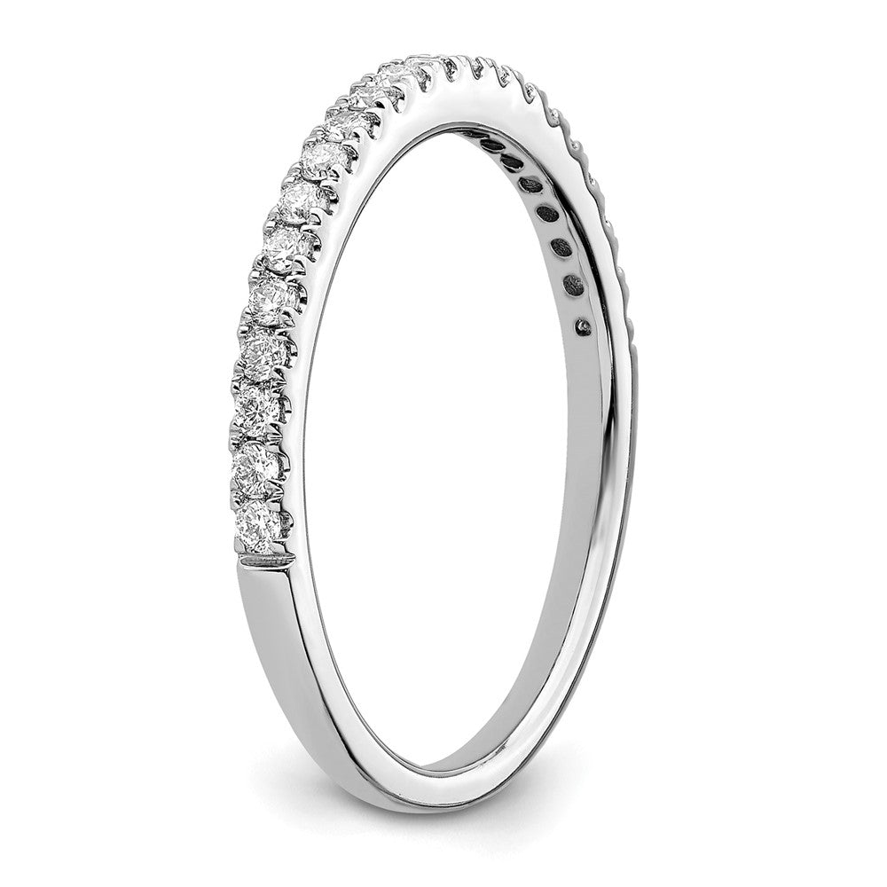 14k White Gold 1/4 carat Lab Grown Diamond VS/SI+ G+ Comp Wedding Band