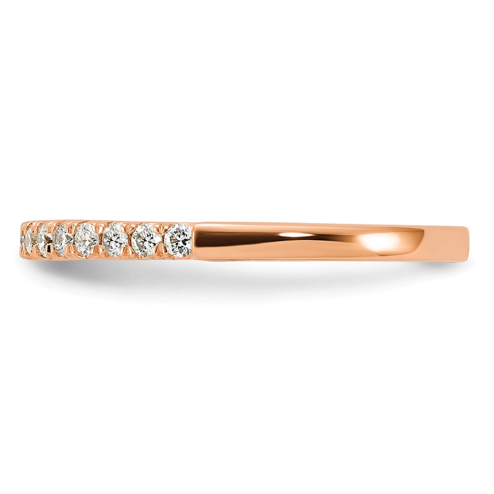 14k Rose Gold 1/4 ct Lab Grown Diamond VS/SI+ G+ Complete Wedding Band