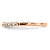 14k Rose Gold 1/4 ct Lab Grown Diamond VS/SI+ G+ Complete Wedding Band