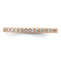 14k Rose Gold 1/4 ct Lab Grown Diamond VS/SI+ G+ Complete Wedding Band