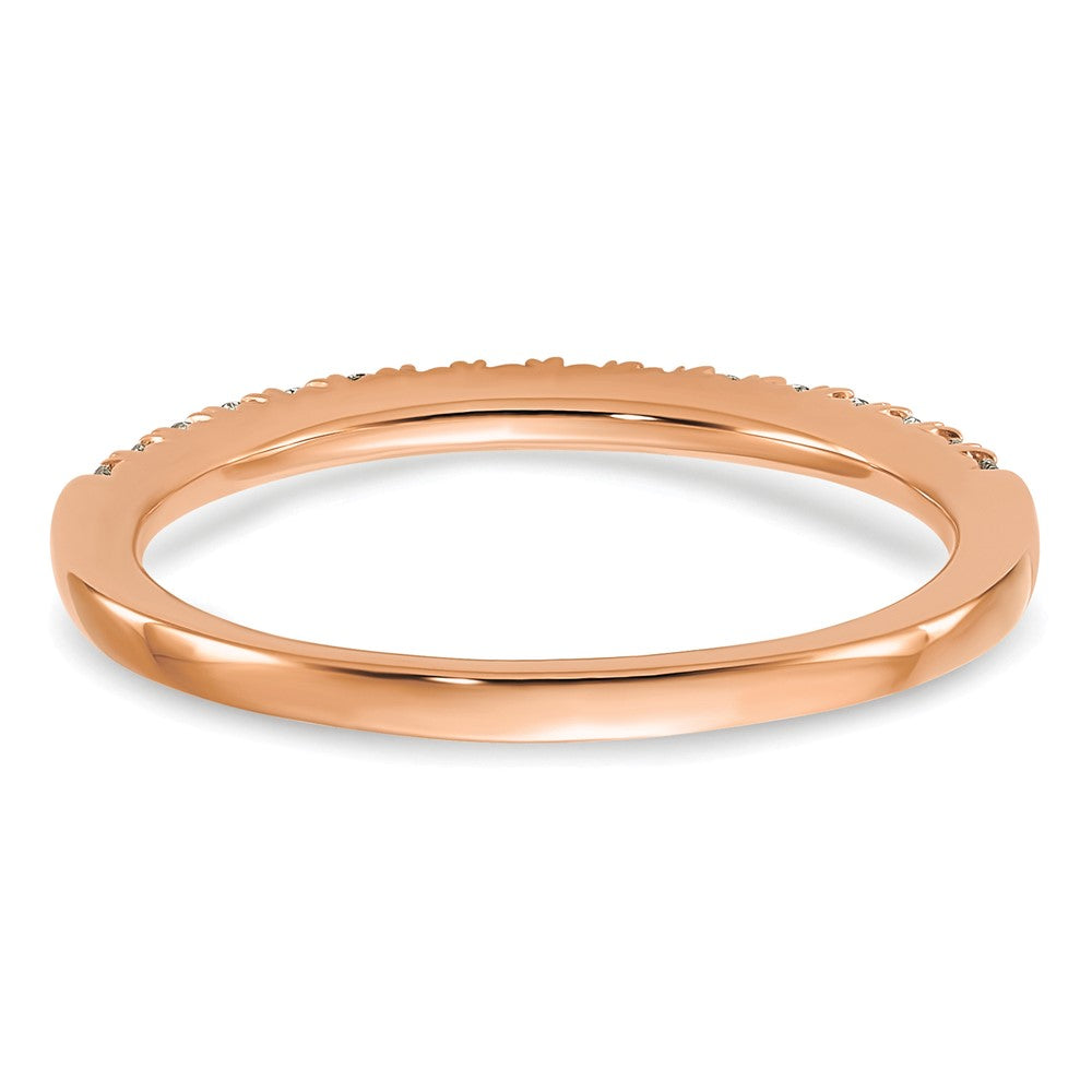 14k Rose Gold 1/4 ct Lab Grown Diamond VS/SI+ G+ Complete Wedding Band