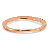 14k Rose Gold 1/4 ct Lab Grown Diamond VS/SI+ G+ Complete Wedding Band