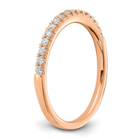 14k Rose Gold 1/4 ct Lab Grown Diamond VS/SI+ G+ Complete Wedding Band