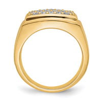 10k 1 ct Lab Grown Diamond VS/SI+ G+ Cluster Men's Ring
