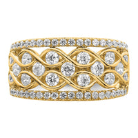 14k 1 1/4ct Lab Grown Diamond VS+ F+ Comp Fashion Band