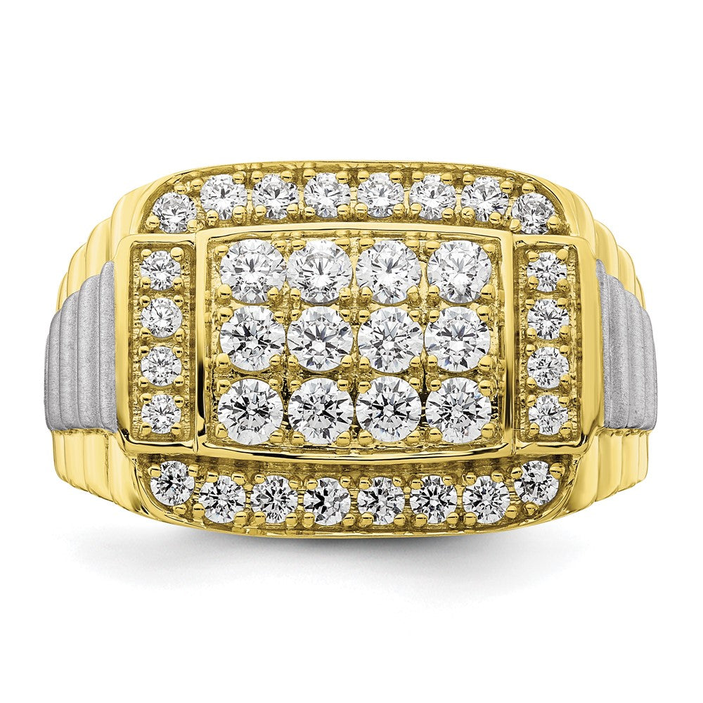 10k 1 3/8 ct Lab Grown Diamond VS/SI+ G+ Men's Ring