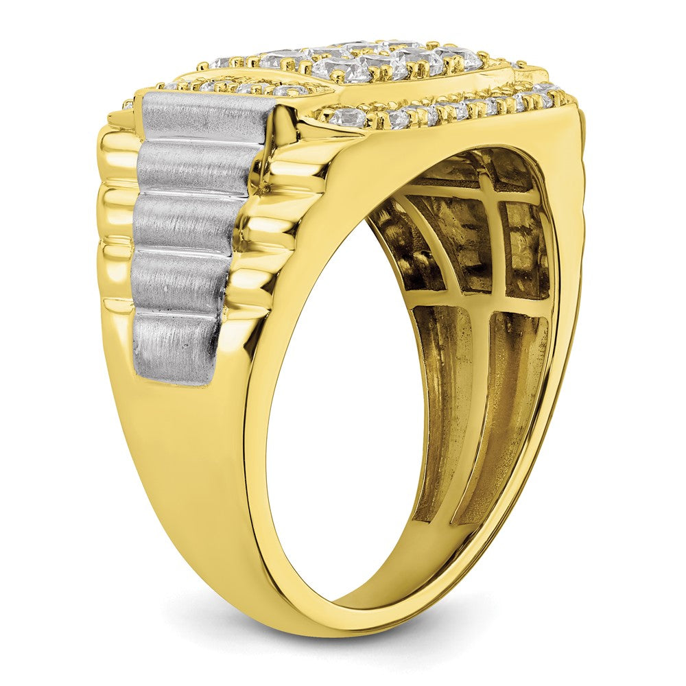 10k 1 3/8 ct Lab Grown Diamond VS/SI+ G+ Men's Ring