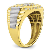 10k 1 3/8 ct Lab Grown Diamond VS/SI+ G+ Men's Ring