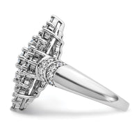 14kw 2 5/8ct Lab Grown Dia VS/SI+ G+ Comp Cluster Fashion Ring