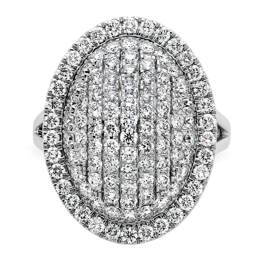 14k White Gold 2 1/4ct Lab Grown Diamond VS/SI+ G+ Comp Fashion Ring