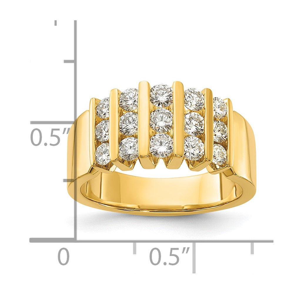 14k 1ct Lab Grown Diamond VS/SI+ G+ Complete Fashion Band