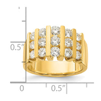 14k 1 1/2ct Lab Grown Diamond VS/SI+ G+ Complete Fashion Band