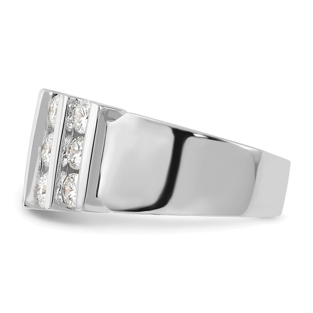 14k White Gold 2ct Lab Grown Diamond VS/SI+ G+ Complete Fashion Band