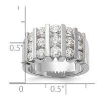 14k White Gold 2ct Lab Grown Diamond VS/SI+ G+ Complete Fashion Band