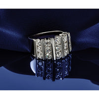 14k White Gold 2ct Lab Grown Diamond VS/SI+ G+ Complete Fashion Band
