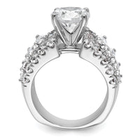14kw 6 3/8ct Cert Lab Grown Diamond VS/SI+ G+ Round Comp Eng Ring