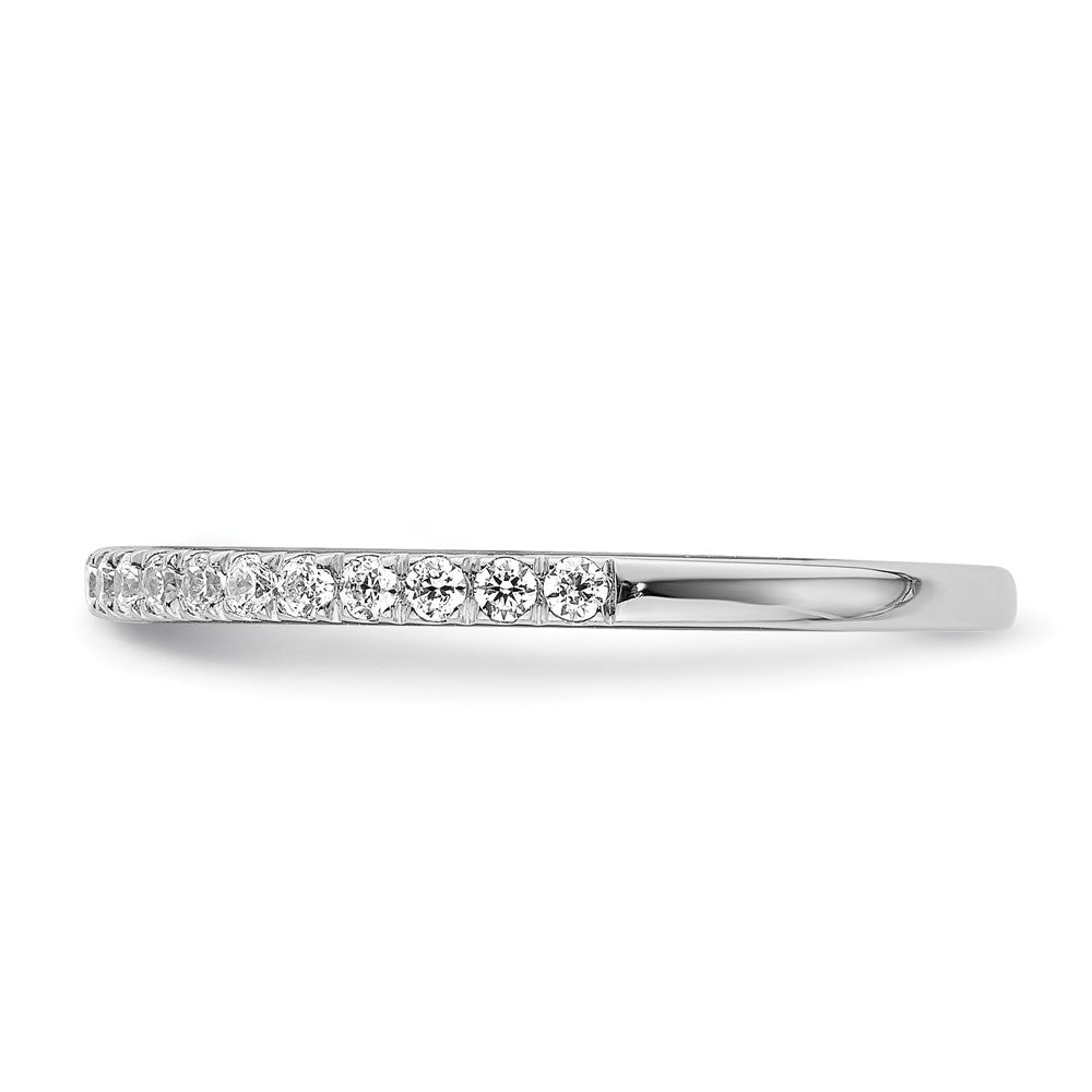14k White Gold 1/4ct Lab Grown Diamond VS/SI+ G+ Comp Wedding Band