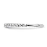 14k White Gold 1/4ct Lab Grown Diamond VS/SI+ G+ Comp Wedding Band