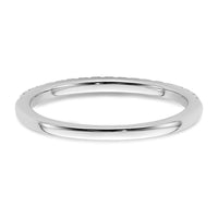 14k White Gold 1/4ct Lab Grown Diamond VS/SI+ G+ Comp Wedding Band