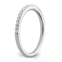 14k White Gold 1/4ct Lab Grown Diamond VS/SI+ G+ Comp Wedding Band