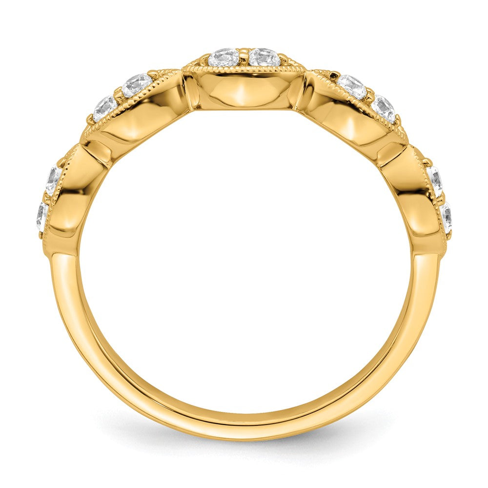 14k 1/4 ct Lab Grown Diamond VS/SI+ G+ Complete Ring
