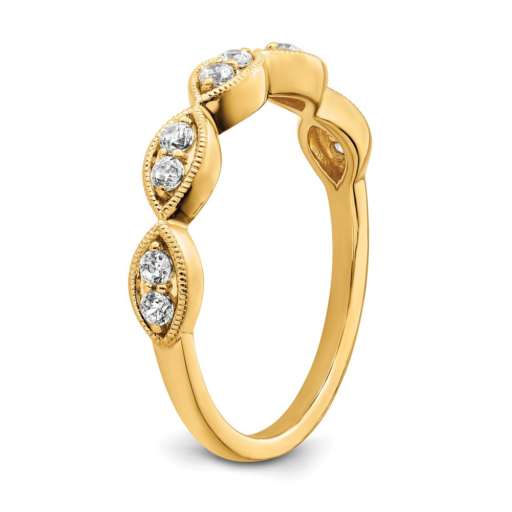 14k 1/4 ct Lab Grown Diamond VS/SI+ G+ Complete Ring