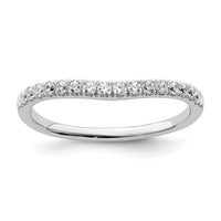 14kw 1/2ct Lab Grown Diamond VS/SI+ G+ Comp Set of 2 Wedding Bands