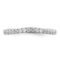 14k White Gold 1/2 ct Lab Grown Diamond VS/SI+ G+ Set of 2 Wedding Bands