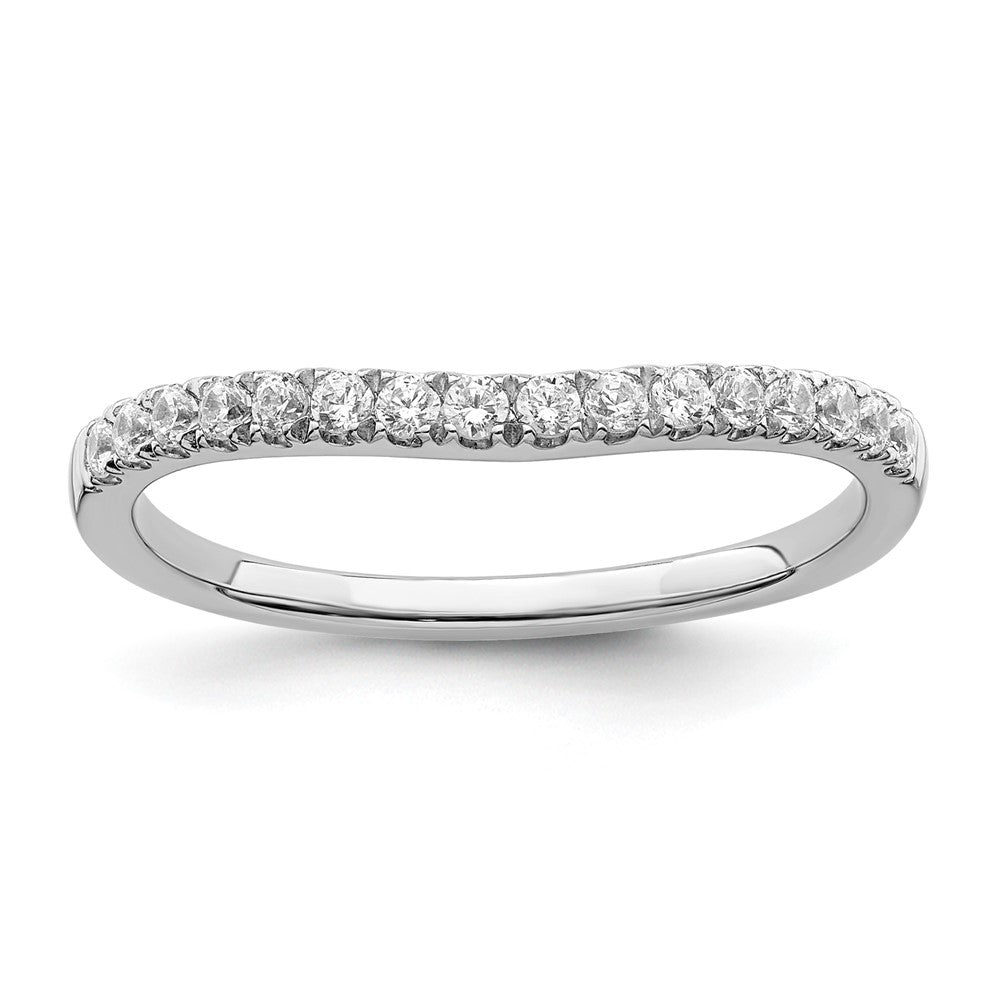 14k White Gold 1/2 ct Lab Grown Diamond VS/SI+ G+ Set of 2 Wedding Bands