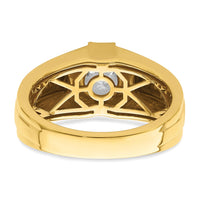 14k 5/8 ct Lab Grown Diamond VS/SI+ G+ Certified Complete Men's Ring
