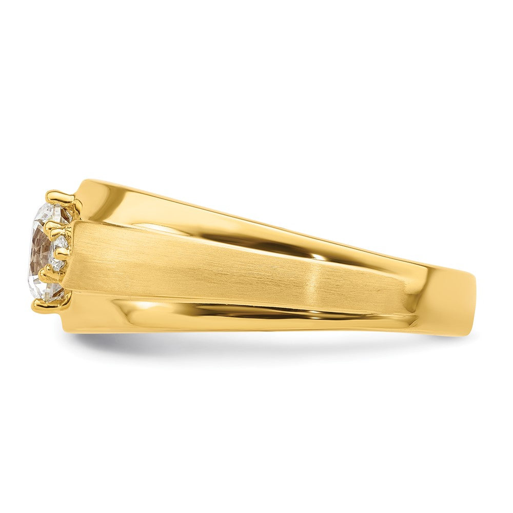 14k 1 1/15 ct Lab Grown Diamond VS/SI+ G+ Complete Men's Ring