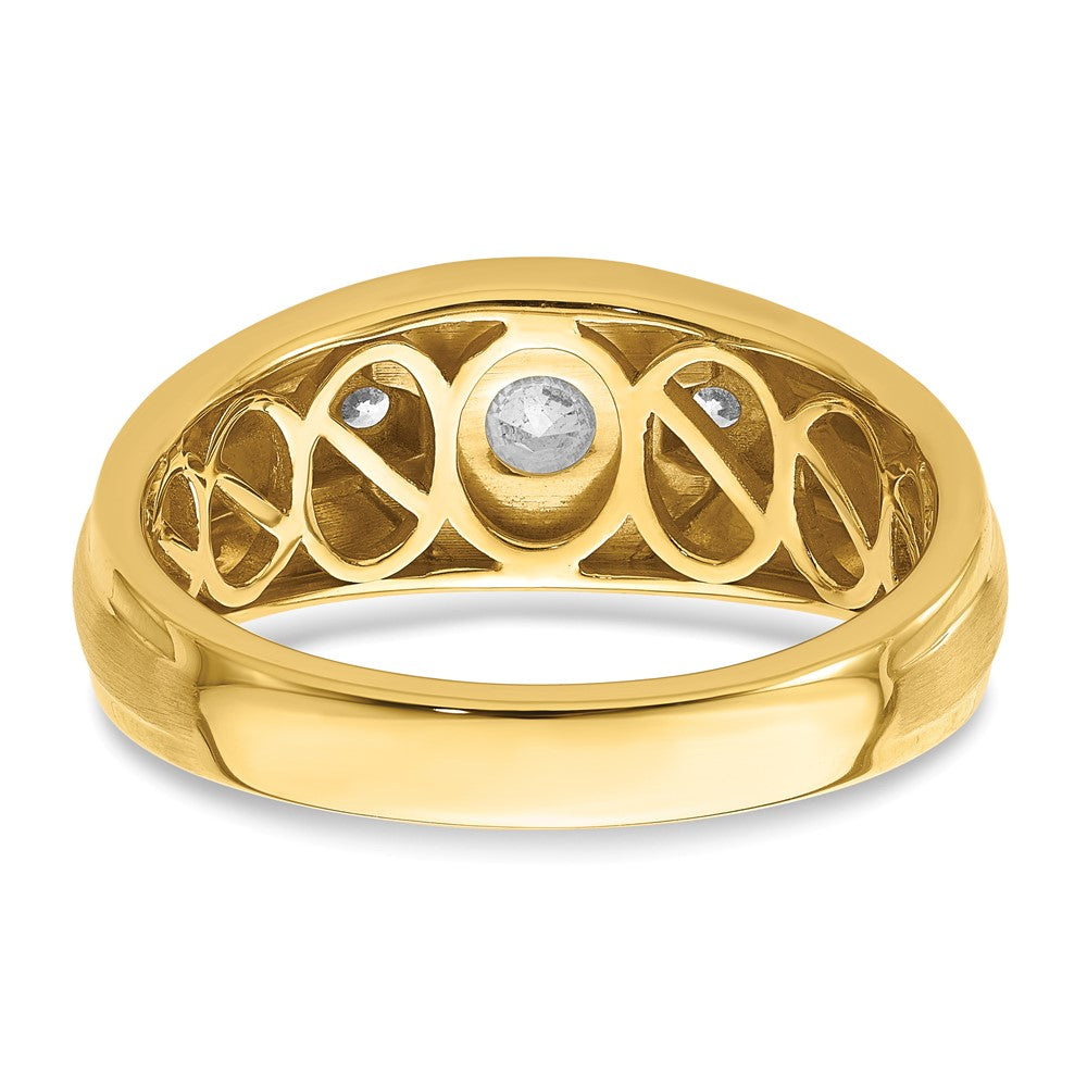 14k 1 1/15 ct Lab Grown Diamond VS/SI+ G+ Complete Men's Ring