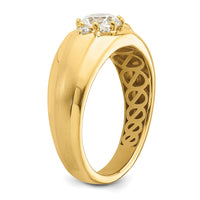 14k 1 1/15 ct Lab Grown Diamond VS/SI+ G+ Complete Men's Ring