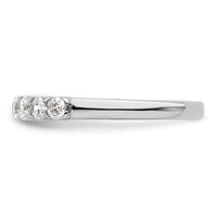 14k White Gold 3/4 ct Lab Grown Diamond VS/SI+ G+ 11 Stone Complete Band
