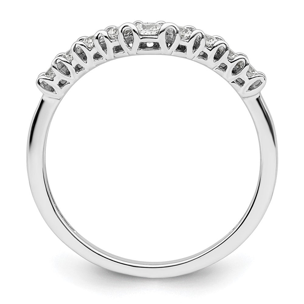14k White Gold 3/8 ct Lab Grown Dia VS/SI+ G+ Complete Concaved Band