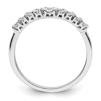 14k White Gold 3/8 ct Lab Grown Dia VS/SI+ G+ Complete Concaved Band