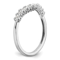 14k White Gold 3/8 ct Lab Grown Dia VS/SI+ G+ Complete Concaved Band
