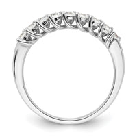 14k White Gold 1/2 ct Lab Grown Diamond VS/SI+ G+ 9 Stone Complete Band