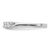 14k White Gold 1/2 ct Lab Grown Diamond VS/SI+ G+ 9 Stone Complete Band