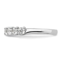 14k White Gold 1 ct Lab Grown Diamond VS/SI+ G+ 9 Stone Complete Band