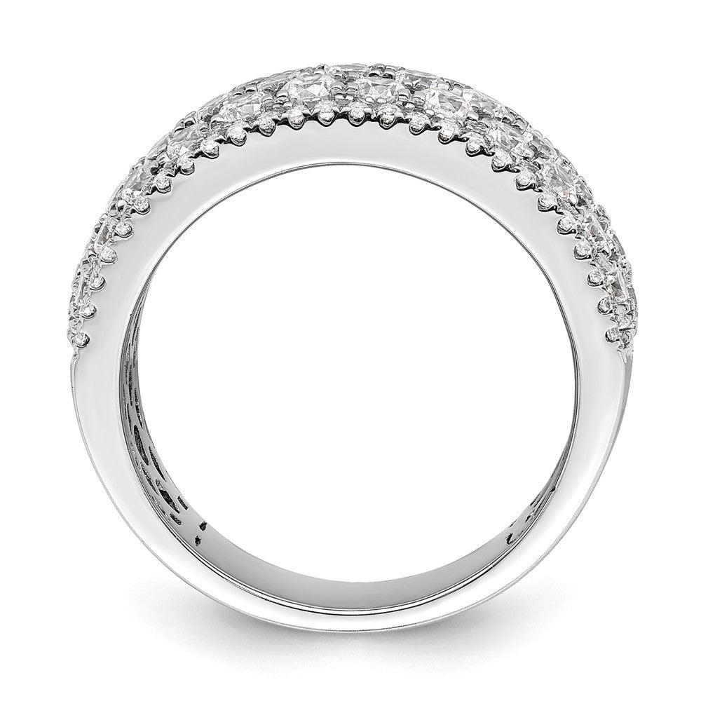 14k White Gold 2 ct Lab Grown Diamond VS/SI+ G+ Complete Fashion Band