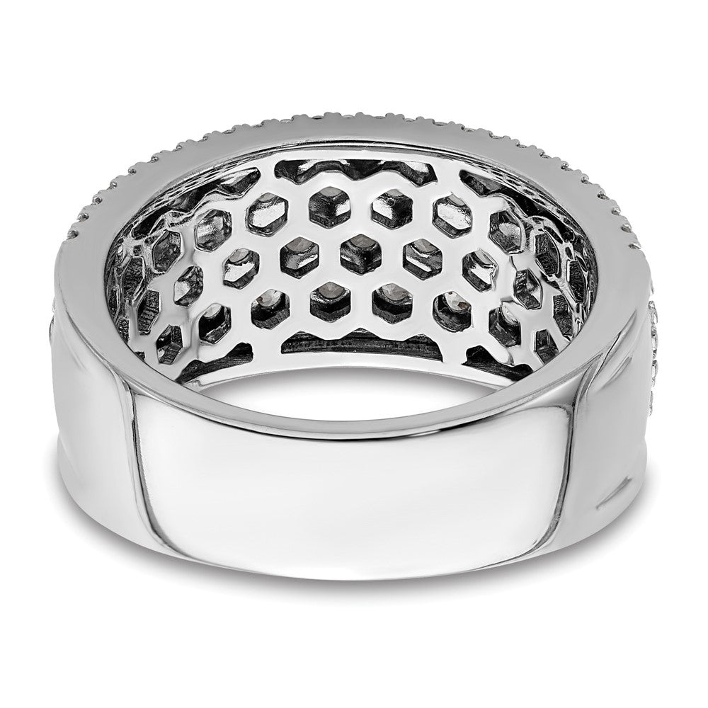 14k White Gold 2 ct Lab Grown Diamond VS/SI+ G+ Complete Fashion Band