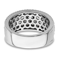 14k White Gold 2 ct Lab Grown Diamond VS/SI+ G+ Complete Fashion Band