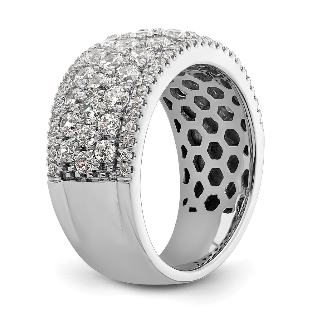 14k White Gold 2 ct Lab Grown Diamond VS/SI+ G+ Complete Fashion Band