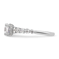14kw 3/4ct Lab Grown Diamond VS/SI+ G+ 3/4ct Round Semi Solitaire Eng Ring