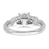 14kw 1 3/4ct Cert Lab Grown Diamond VS+ F+ Round Comp 3 Stone Eng Ring