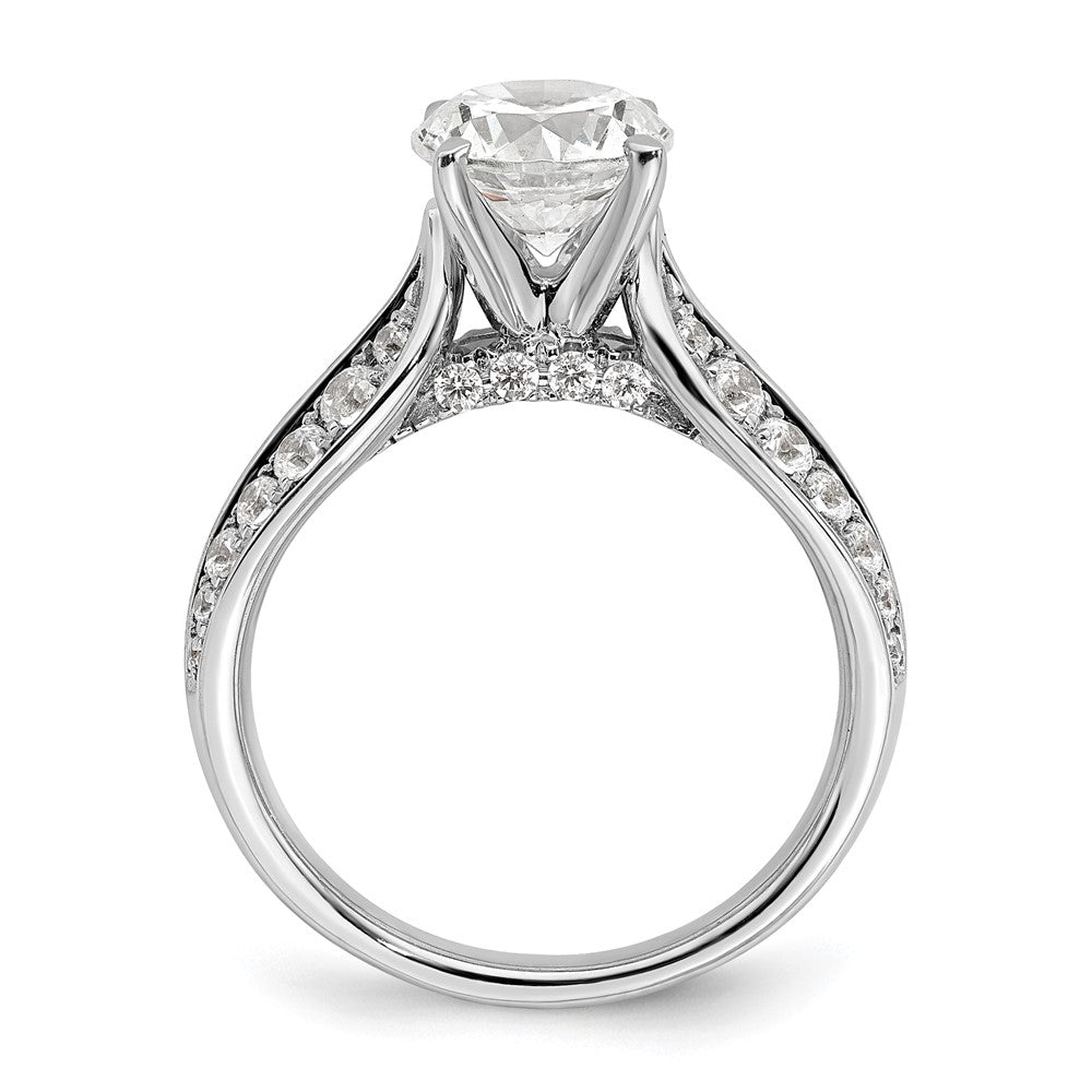 14kw 1 5/8ct Lab Grown Diamond VS/SI+ G+ Round Complete Eng Ring