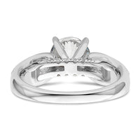 14kw 1 5/8ct Lab Grown Diamond VS/SI+ G+ Round Complete Eng Ring